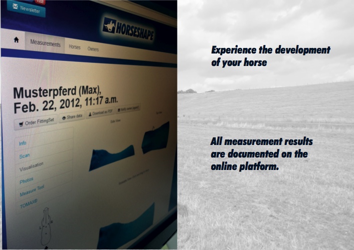Experience the development of your horse: All measurement results are documented on the online platform.
